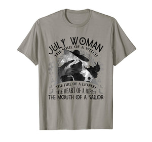 July Woman The Soul Of A Witch T-shirt Cancer Pride