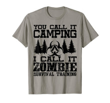 Load image into Gallery viewer, Zombie Survival Training Camping T-Shirt - Halloween Shirt
