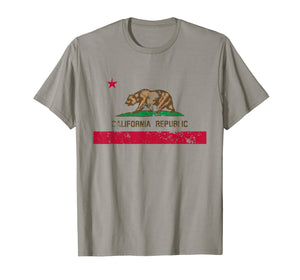 California State Flag TShirt Distressed CA Flags Gift Tee T-Shirt