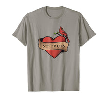 Load image into Gallery viewer, I love St-Louis t-shirt - Cardinal Gateway Arch
