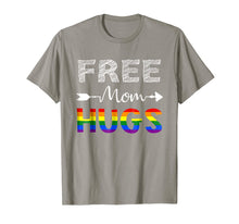 Load image into Gallery viewer, Free Mom Hugs T-Shirt for Women, Rainbow Gay Pride
