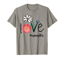 Load image into Gallery viewer, Mom Love Nanny Life #Mimilife Heart Floral Gift T-Shirt
