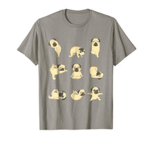 Load image into Gallery viewer, Funny Pug Yoga Positions T-Shirt
