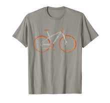 Load image into Gallery viewer, Bicycle Amazing anatomy tshirt - mountain bike fire red
