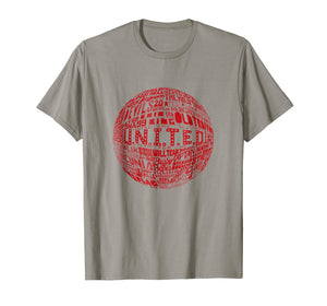 Manchester United - Red Typography Print t-shirt