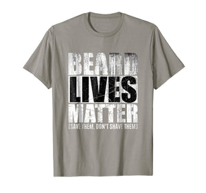 Beard shirts for Men BEARD LIVES MATTER Bearded Men Shirts