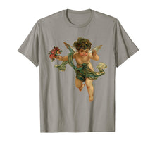 Load image into Gallery viewer, Angelic vintage cherub &amp; flowers T-shirt
