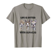 Load image into Gallery viewer, Life is Better with Alpacas Shirt, Alpaca Lover Shirt
