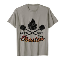 Load image into Gallery viewer, Let's Get Toasted - Funny TShirt for Camping &amp; Bonfires
