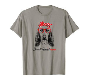 Basset Hound Mom T-Shirt-Mothers Day for Dog Lovers Gift