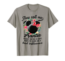 Load image into Gallery viewer, Floral-Minnie-Mouse They Call Me Auntie-Bad-influence Shirt

