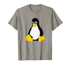 Linux Mascot Tux the Penguin Vintage T-Shirt Men Women Kids
