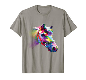 Horse Shirt Colorful Horse's head Pop Art for Men and Women T-Shirt