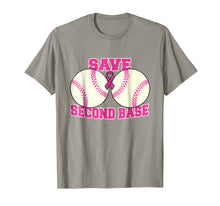 Load image into Gallery viewer, Save The Second Base Breast Cancer Survivor T-shirt

