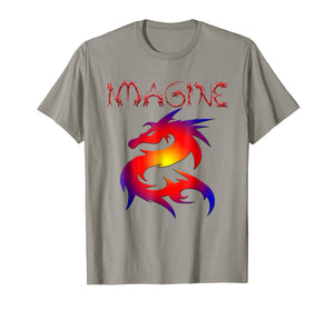 IMAGINE Fantasy Dragon Style T-shirt Great For Gift