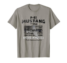 Load image into Gallery viewer, P-51 Mustang WWII Airplane American Muscle Vintage T-shirt
