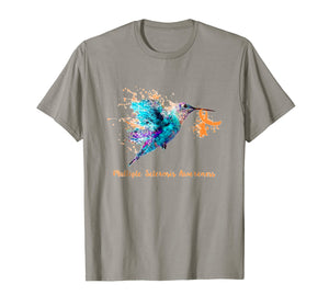 Multiple Sclerosis Awareness Humming Bird Ribbon T-Shirt