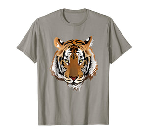 Tiger Head T-Shirt Animal Protection Cool Vintage Retro Tee