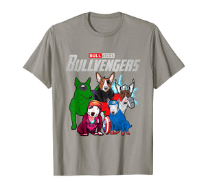 Funny Bull Terrier Dog Lover Gift Bullvengers For Women Men T-Shirt