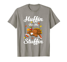 Load image into Gallery viewer, Huffin For The Stuffin Thanksgiving Turkey Trot 5k Race T-Shirt
