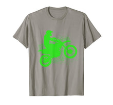Load image into Gallery viewer, Dirt Bike Rider Tire Tracks Neon Green Youth T Shirt-304921
