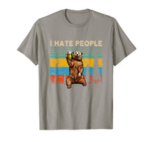 Load image into Gallery viewer, I Hate People - Bear Drinking Beer Tshirt Funny Gifts T-Shirt
