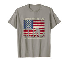Load image into Gallery viewer, I Stand For The Flag And Kneel For The Cross Gift T-Shirt-416882
