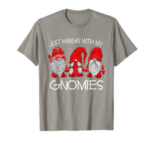 Load image into Gallery viewer, Three Gnomes In Red - Just Hangin&#39; with my Gnomies Christmas T-Shirt
