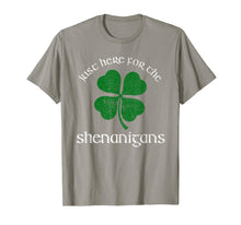 Load image into Gallery viewer, Just Here For The Shenanigans St Patrick&#39;s Day Funny T-Shirt-1567668

