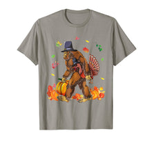Load image into Gallery viewer, Bigfoot Carrying Turkey Fall Thanksgiving Sasquatch T-Shirt
