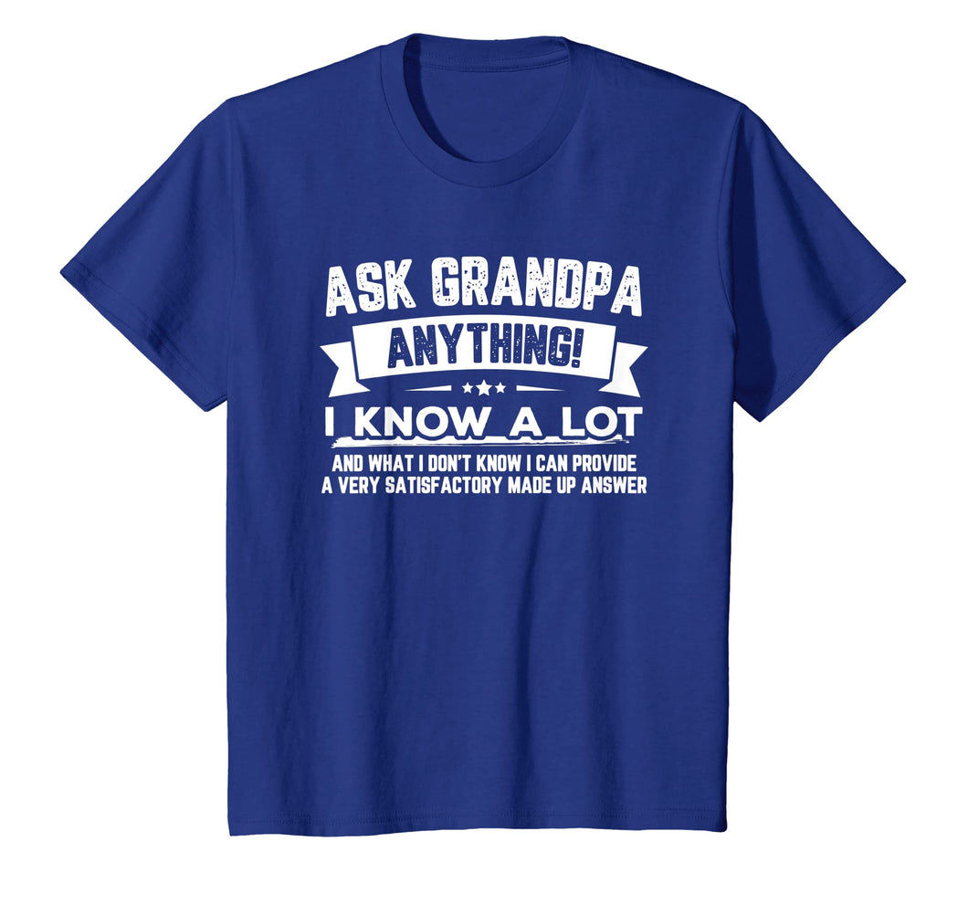 Ask Grandpa Anything Funny Father's Day T-Shirt Gift 60th