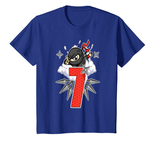 Ninja Birthday T-Shirt 7 Year Old Birthday Boy Shirt Gift
