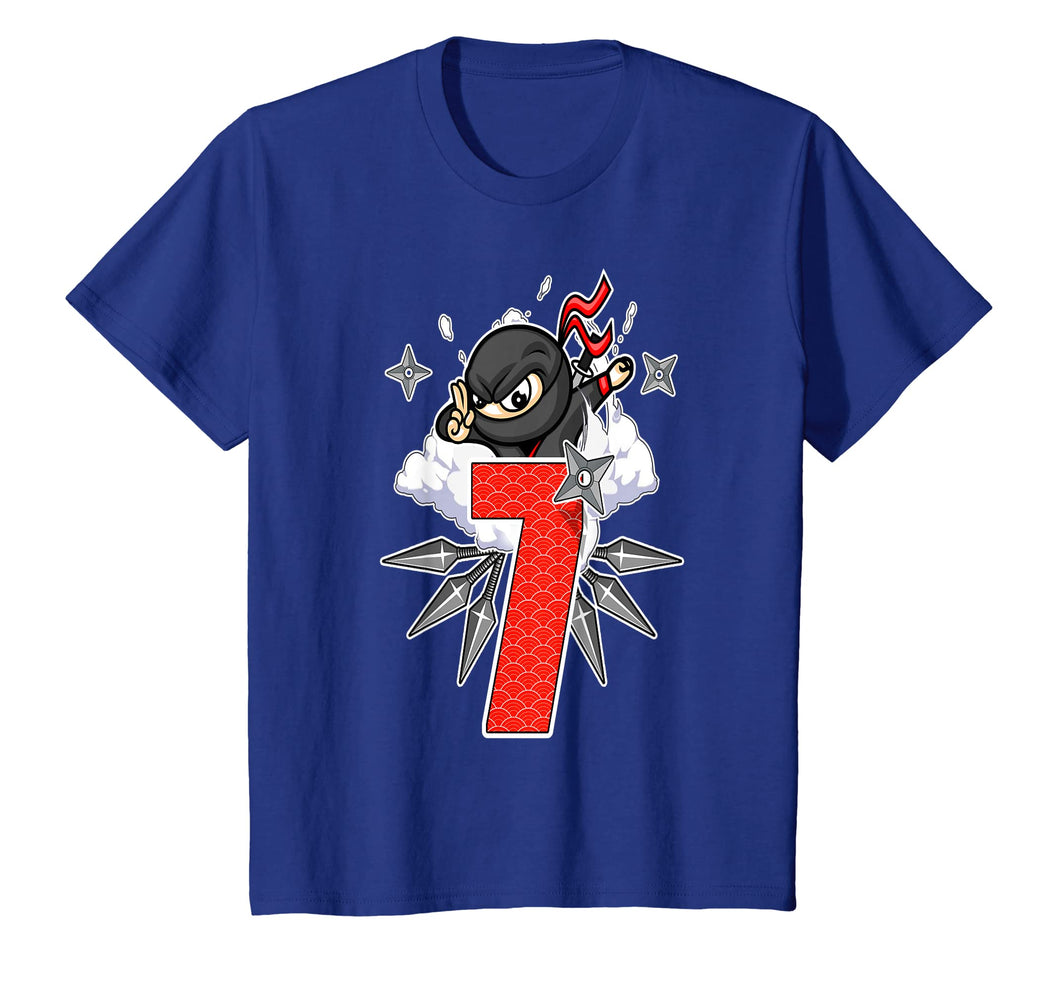 Ninja Birthday T-Shirt 7 Year Old Birthday Boy Shirt Gift