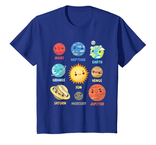 Kids Solar System Planets T-Shirt Gift For Space Geeks