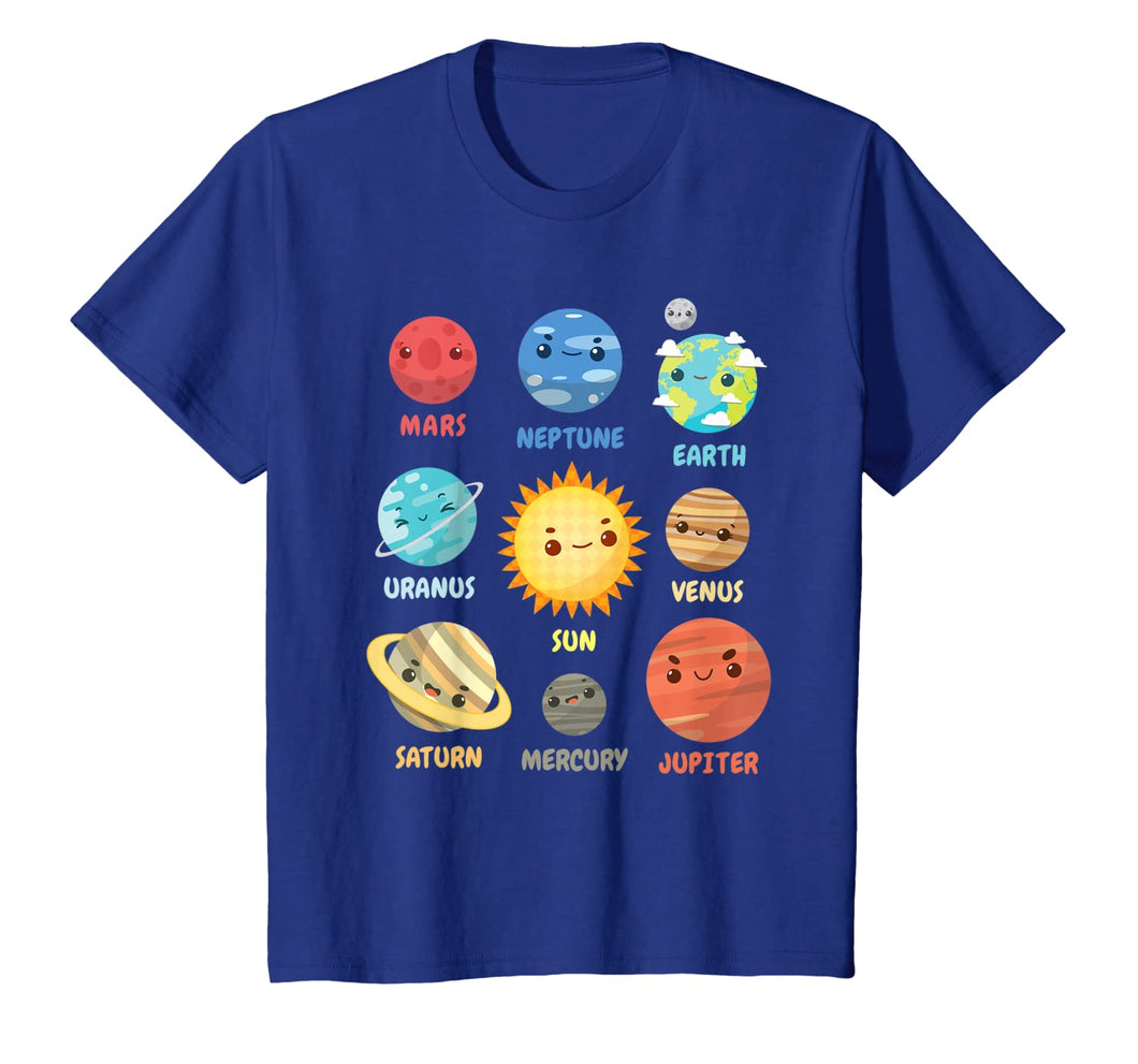 Kids Solar System Planets T-Shirt Gift For Space Geeks