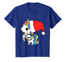 Load image into Gallery viewer, Unicorn Christmas Shirt Girls Women Xmas Gifts Cute Kawaii T-Shirt
