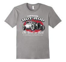 Load image into Gallery viewer, Vintage Hot Rod Old Steel is Real T-Shirt
