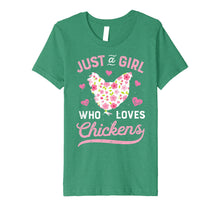 Load image into Gallery viewer, Just A Girl Who Loves Chickens T shirt Chicken Lover Farm
