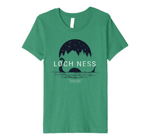 Loch Ness Monster Swimming By Moonlight Premium T-Shirt
