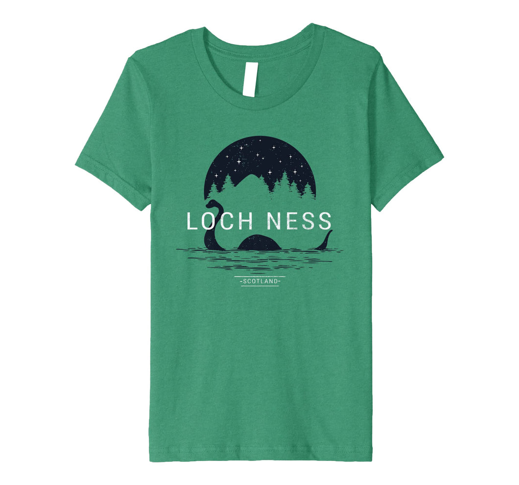Loch Ness Monster Swimming By Moonlight Premium T-Shirt