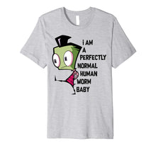 Load image into Gallery viewer, Invader Zim I Am Perfectly Normal Human Worm Baby Portrait Premium T-Shirt

