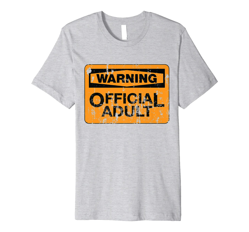 Warning Official Adult Funny 18th Birthday Gifts 18 Year Old Premium T-Shirt