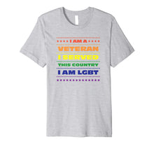 Load image into Gallery viewer, Gay Veteran Shirt Gay Pride Flag Rainbow Colors Gay Shirt
