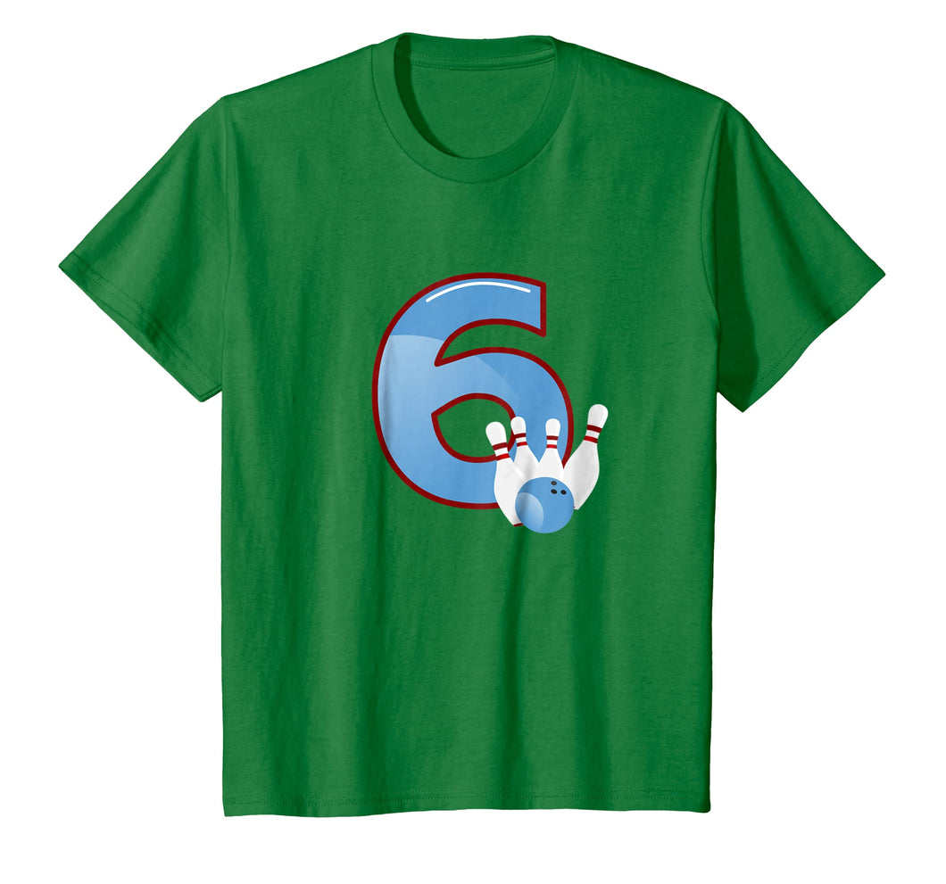Kids Happy 6th Birthday 6 Bowling T-Shirt