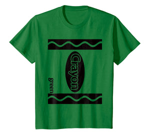 Green Crayon Box Halloween Costume Couple Group T-Shirt