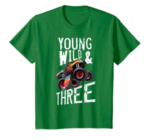 Kids 3rd Birthday Boy Monster Truck Rule JAM T-Shirt 3 Years Old