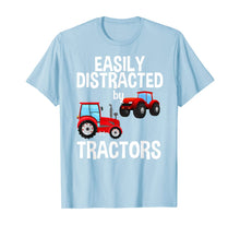 Load image into Gallery viewer, Easily Distracted By Tractors Farmer Red Tractor T-Shirt
