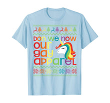 Load image into Gallery viewer, Gay Christmas Rainbow Unicorn Don We Now Our Gay Apparel T-Shirt
