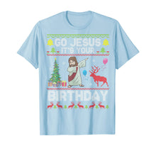 Load image into Gallery viewer, Dabbing With Tree Reindeer Snow Go Jesus It&#39;s Your Birthday T-Shirt
