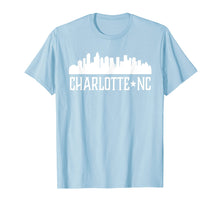 Load image into Gallery viewer, Charlotte NC T-shirt North Carolina Cities Skyline Silhouett
